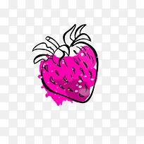 手绘草莓-空若网 手绘草莓-空若网