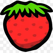 手绘草莓-空若网 手绘草莓-空若网