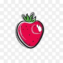 草莓卡通矢量素材-空若网 草莓卡通矢量素材-空若网