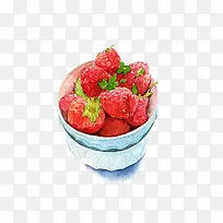 手绘草莓-空若网 手绘草莓-空若网