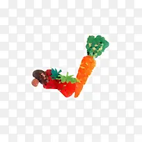 卡通水果胡萝卜草莓-空若网 卡通水果胡萝卜草莓-空若网