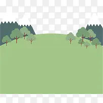 草地树林png矢量素材-空若网 草地树林png矢量素材-空若网