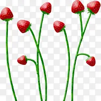 可爱红色卡通草莓-空若网 可爱红色卡通草莓-空若网