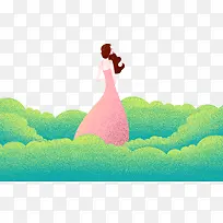 卡通手绘女孩-空若网 卡通手绘女孩-空若网