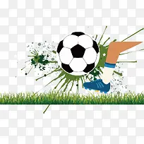矢量踢足球素材-空若网 矢量踢足球素材-空若网