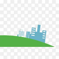 扁平化草地建筑-空若网 扁平化草地建筑-空若网