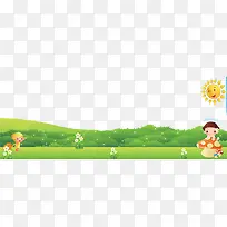 卡通草地-空若网 卡通草地-空若网