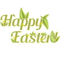 绿色复活节快乐英文艺术字-空若网 绿色复活节快乐英文艺术字-空若网