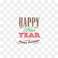 矢量新年快乐英文字体设计-空若网 矢量新年快乐英文字体设计-空若网