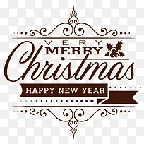 圣诞快乐英文字体设计-空若网 圣诞快乐英文字体设计-空若网