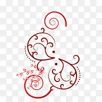 红色花边素材矢量-空若网 红色花边素材矢量-空若网