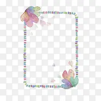 水彩手绘花纹边框-空若网 水彩手绘花纹边框-空若网