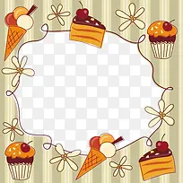 卡通甜点花边-空若网 卡通甜点花边-空若网