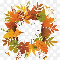 矢量黄色枫叶边框-空若网 矢量黄色枫叶边框-空若网