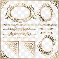 ŷʽ½ðÉ«±ß¿ò»¨ÎÆ-¿ÕÈôÍø ŷʽ½ðÉ«±ß¿ò»¨ÎÆ-¿ÕÈôÍø