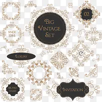 矢量时尚字母边框花纹素材-空若网 矢量时尚字母边框花纹素材-空若网