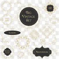 矢量时尚字母边框花纹素材-空若网 矢量时尚字母边框花纹素材-空若网