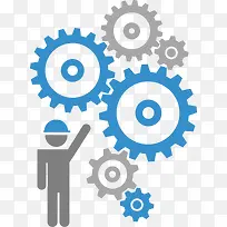 扁平化人物齿轮-空若网 扁平化人物齿轮-空若网