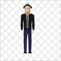 扁平化时尚人物-空若网 扁平化时尚人物-空若网