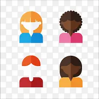 扁平化人物头像-空若网 扁平化人物头像-空若网