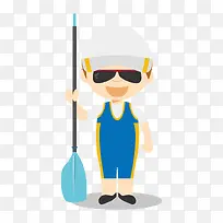 扁平风格人物可爱-空若网 扁平风格人物可爱-空若网