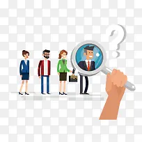 扁平化办公人物矢量图-空若网 扁平化办公人物矢量图-空若网