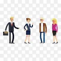 扁平化办公人物矢量图-空若网 扁平化办公人物矢量图-空若网