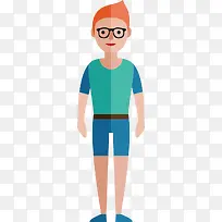 红发带眼镜女孩-空若网 红发带眼镜女孩-空若网