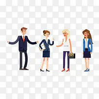 扁平化办公人物矢量图-空若网 扁平化办公人物矢量图-空若网