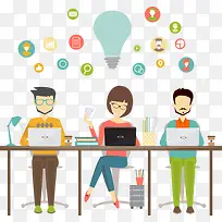 扁平化人物-空若网 扁平化人物-空若网