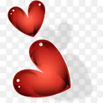 红色水晶爱心素材-空若网 红色水晶爱心素材-空若网