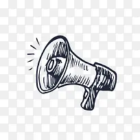 手绘喇叭-空若网 手绘喇叭-空若网