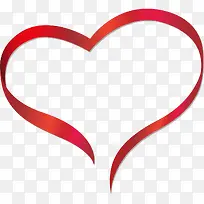 红色渐变爱心-空若网 红色渐变爱心-空若网