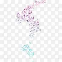 渐变紫色创意爱心-空若网 渐变紫色创意爱心-空若网