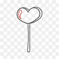 卡通手绘桃心-空若网 卡通手绘桃心-空若网