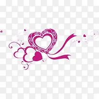 紫色爱心设计装饰漂浮-空若网 紫色爱心设计装饰漂浮-空若网