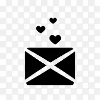 情书爱心漂浮图标-空若网 情书爱心漂浮图标-空若网