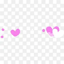 手绘白色粉色桃心-空若网 手绘白色粉色桃心-空若网