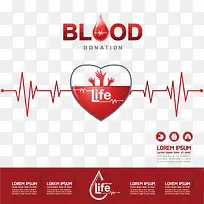 爱心与心电图-空若网 爱心与心电图-空若网