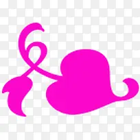 粉色可爱桃心-空若网 粉色可爱桃心-空若网