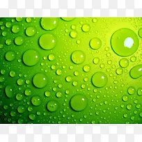 夏日绿色图水珠摄影-空若网 夏日绿色图水珠摄影-空若网
