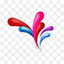 彩色水墨水珠-空若网 彩色水墨水珠-空若网