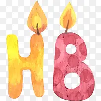 HB生日蜡烛-空若网 HB生日蜡烛-空若网