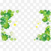 绿色树叶边框-空若网 绿色树叶边框-空若网