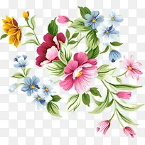 插画绿色植物树叶花朵-空若网 插画绿色植物树叶花朵-空若网