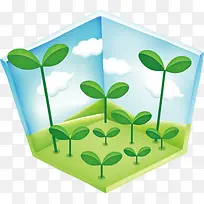 绿色树牙矢量图片-空若网 绿色树牙矢量图片-空若网