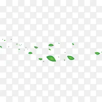 绿色树叶漂浮-空若网 绿色树叶漂浮-空若网