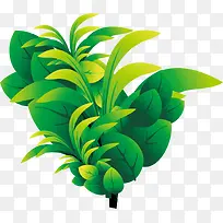 绿色时尚春天树叶卡通-空若网 绿色时尚春天树叶卡通-空若网