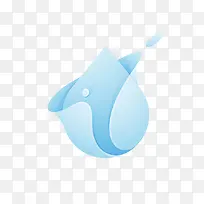 手绘水滴手绘蓝色插画水滴-空若网 手绘水滴手绘蓝色插画水滴-空若网