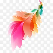 矢量彩色羽毛-空若网 矢量彩色羽毛-空若网